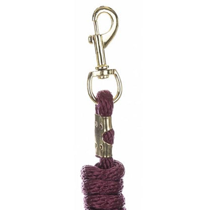 Equinavia Stella 8' Lead Rope with Snap Buckle - Burgundy - One Size - color: Burgundy
