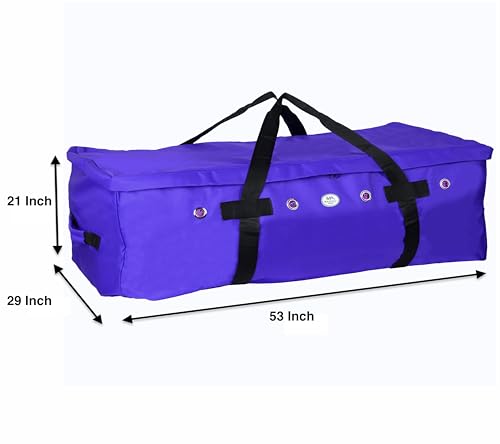 Majestic Ally 1200 D Nylon Fabric Large 44” x 20” x 16” and Extra Large 52" x 27" x21" Heavy-Duty Hay Bale Storage Bag (Purple, X-Large) - color: Purple, size: Extra Large