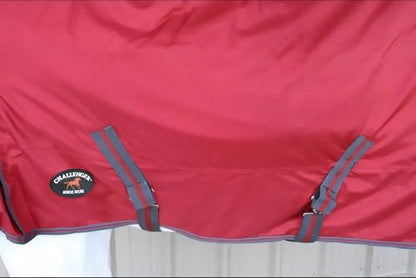 Challenger 1680D Horse Turnout Waterproof Heavy-Weight Winter Blanket Wine 6EE10 - color: Wine Red, size: 78 inches