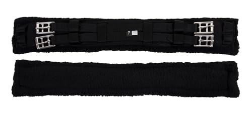 Fleece Dressage Girth with Double Elastic: 20" to 36" - size: 28"