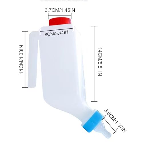 Lamb Feeding Bottle Clear Scale Milk Feeder Drinking Nipple