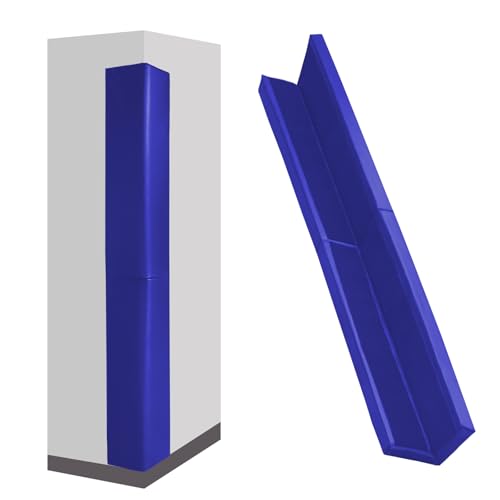 Wall Corner Padding 2" Thick Wall Corner Protective Safety Padding Heavy Duty Waterproof Durable 2 Sides Wall Corner Edge Mats for Safety - color: Blue, size: 2"x 5"x 60"