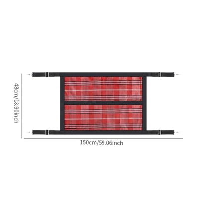 Stall Guard for Horse Barn Guard for Goats, Cows Easy Install 59.1 inch x 18.9 inch Gear Stable Supplies Stall Gate Guard, Red - color: Red