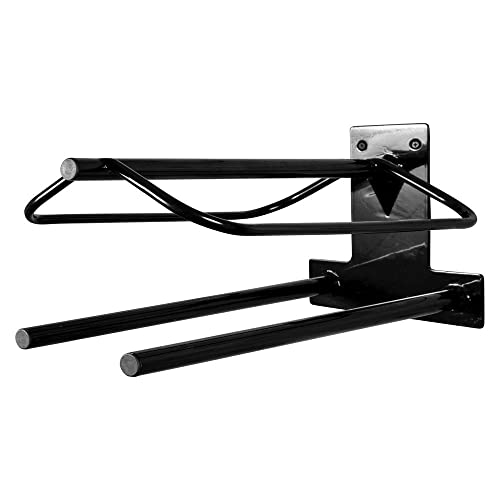 EASY-UP Saddle Rack with Pad Bar for Horse Enthusiast | Heavy-Duty Saddle Rack Wall Mount | Western & English Saddle Rack | Keeps Tack Organized - style: Mounted Rack w/Double Pad Rack - 2 Pack