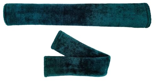 Majestic Ally Mink Fleece Girth/Cinch Cover, Soft Plush for Horse Riding Comfort, Breathable, Moisture-Wicking - color: Hunter Green