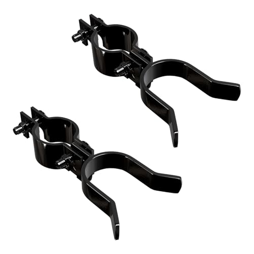VIVIDA 1-3/8" x 1-3/8" Chain Link Fence Gate Latch, Black Fork Latch, 2 PCS - size: 1-3/8" x 1-3/8" (2 PCS)