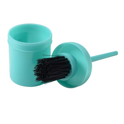 Roma Brights Hoof Oil Brush & Bottle, Turquoise - color: Turquoise
