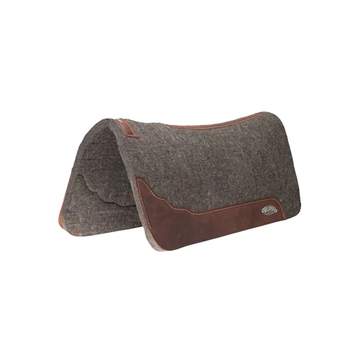 Weaver Equine Premium Contoured 100% Wool Felt Saddle Pad, 1"