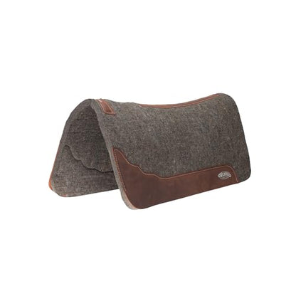 Weaver Equine Premium Contoured 100% Wool Felt Saddle Pad, 1"