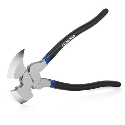 Fencing Pliers,10.4 Inch Multi Fence Tool,Hammer Head, Wire Cutter Heavy Duty Fence Pliers,Nail Puller Pliers,Staple Puller,Fence Cutting Tools