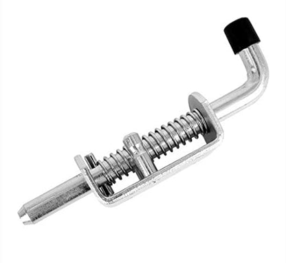 1PC Heavy Duty Stainless Steel 304 Spring Loaded Barrel Bolt Latch Lock,Latch Pin for Door Shed Gate or Tailgate Trailer Garage (Overall Length :155mm/ 6.1inch) - size: Overall Length :155mm/ 6.1inch
