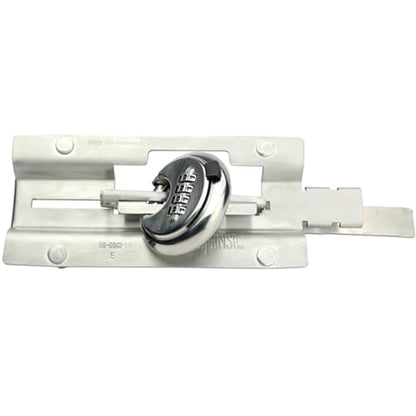DBCI Overhead Roll Up Door Latch, Stainless Steel 7-1/2" x 3-1/2", with 4 Bolt mounting, New Product with Minor Surface Marks. - size: SS-DBCI-1SX