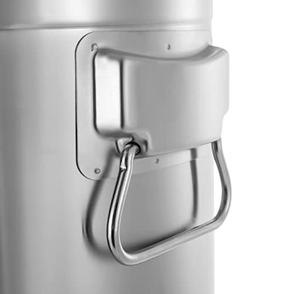 DYNAMI 9.2Gal 304 Stainless Steel Milk Bucket with Faucet,Thickened Stainless Steel Milk Can with Sealing Lid & Carry Handle,Large Liquid Container Storage,for Milk,Wine, Oil Storage Transport (35L) - size: 35L/9.2gal