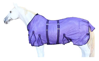 60" Horse Mesh Light Weight Sheet Summer Spring Airflow 73410 - color: Purple, size: 60 inches