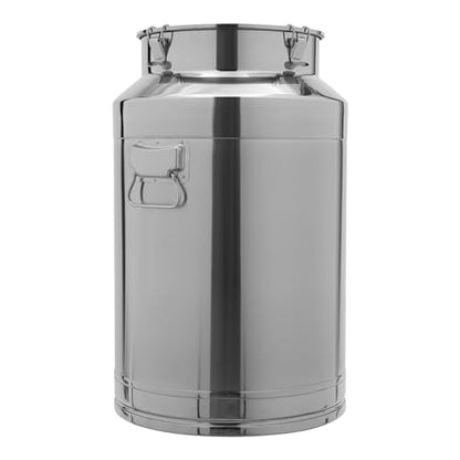 76L/20.08Gal Stainless Steel Milk Can with Sealed Lid - Transport Container for Wine, Grain, Liquid