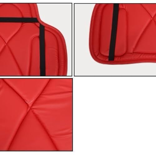 Saddle Tush Cushion Western Long Saddle Pad Horse Riding Seat Saddle Cushion Pad - color: RED