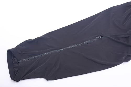 LEAFOREST Horse Slinky Hood with Zipper Stretch Neck Cover Sleazy Hoodies - color: Black