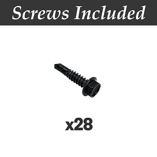 skysen Carbon Steel Self Closing Vinyl Fence Single Gate Hinge and Latch Hardware Kit -2 Hinges and 1 Latch (Single Gate Kit-cs)