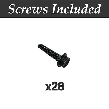 skysen Carbon Steel Self Closing Vinyl Fence Single Gate Hinge and Latch Hardware Kit -2 Hinges and 1 Latch (Single Gate Kit-cs)