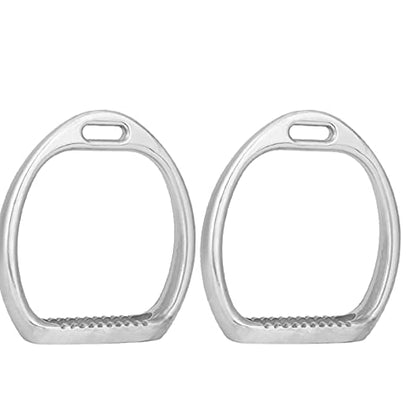 Acouto 1Pair of Aluminum Kids Lightweight Stirrups Pad Equestrian Sports Horse Riding Saddle S Stirrups and Leathers 545 Child Stirrup Irons Kid Kids English Mini Saddle
