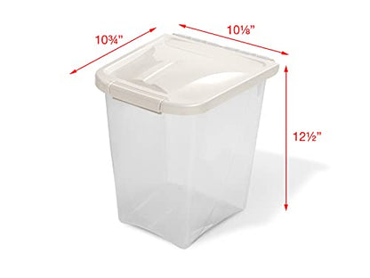 Van Ness 10-Pound Food Container with Fresh-Tite Seal (FC10) white