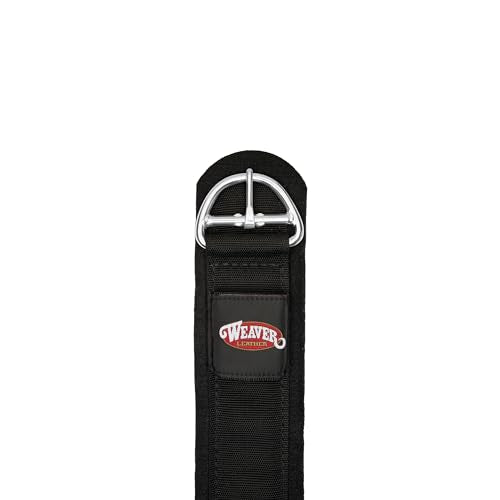 Weaver Leather Felt Lined Draft Horse Deluxe Super Cinch, Black, 54"