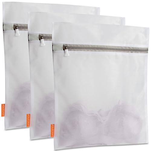 Polecasa Mesh Laundry Bags 3 Pack, 12 x 16" Medium, Fine Mesh - size: 3 Medium
