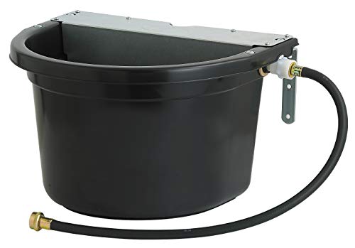 Little Giant® Automatic Animal Waterer | DuraMate Float Controlled Automatic Waterer for Livestock | Heavy Duty and Durable | Made in USA | 4 Gallon (Black, 4 Gallon) - color: Black