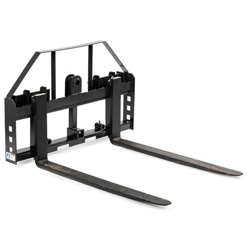 Titan Attachments Standard Series Skid Steer Pallet Fork Frame, 60 in - style: 60" Forks