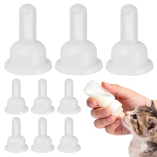 VILLCASE 40pc Pet Feeding Bottle Kitten & Puppy Nipples