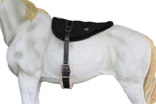 Horse Western Fleece Padded Bareback Saddle Pad w/Cinch Stirrups 39160