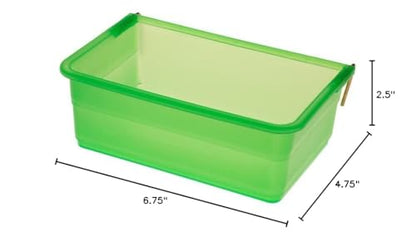 My Favorite Chicken 27oz Chicken Cage Cup – Hanging Chicken Waterer & Feeder for Chick, Duck, Quail, Parakeet – Versatile Poultry Feeder & Bird Cage Water Cups, Green - color: Green