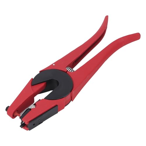 Generic Livestock Ear Tag Applicator, Heavy Duty Zinc Alloy Stainless Steel Ear Tag Pliers with Locking Button and High Tensile Spring, for Cattle Pigs Sheep Goats