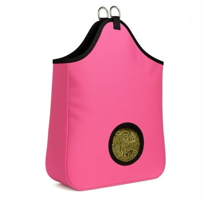 AJ Tack Hay Bag, 600D PVC Nylon, 2-Flake, 7 in Opening Red - color: Red