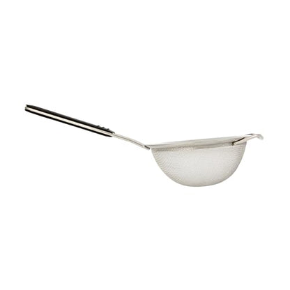 Restaurantware Fine Mesh Strainer 1 Count 15" x 7.8" x 3" with Silicone Handle Stainless Steel Extra Fine Mesh Strainer Heat-Resistant Handle Dishwasher-Safe for Rice, Quinoa, Pasta - size: Standard, Extra Fine Mesh-7 3/4"