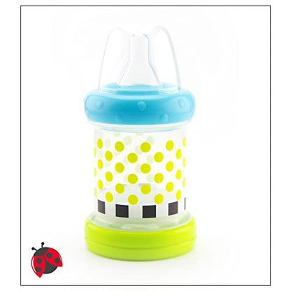Sassy Baby Food Nurser – 4+ Months Set of 2- 4oz 100% Silicone Nipple and Spoon BPA-Free (30182)