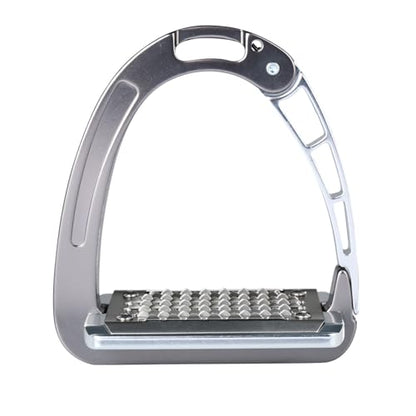 Acavallo Alupro Junior Stirrups, One Size, Black, Set of 2 - color: Titanium Gray