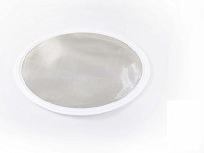 4" Tri Clamp (Teflon) PTFE Screen Filter Gasket 316L 100Uf Micron Screen Stainless Steel Pharmaceutical Grade Filter Mesh. PTFE Inverted Envelope with Floating Stainless Mesh! with FDA Certification - style: 4”