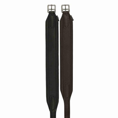 Total Saddle Fit Stability+ Stirrup Leathers Jump & Dressage Styles - Premium Wide Body English Stirrup Leathers - color: Black, size: 60 Dressage