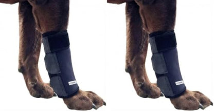 Labra Dog Front Leg Brace - Compression Wrap with Adjustable Straps - Dog Wrist Brace for Support - Leg Sleeve to Stop Licking - Aid in Wound Care and Recovery - Large/Extra Large (Pack of 2) - size: Large/Extra Large (Pack of 2)