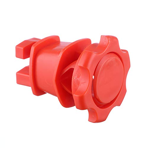 25-Pack Screw-Tight Electric Fence Round Post Insulators, Red - color: Red