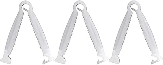 20Pcs White Umbilical Clamps Disposable Umbilical Cord Clamps Puppy Small Animal Birth Puppy Clamp Tool Pet Supplies