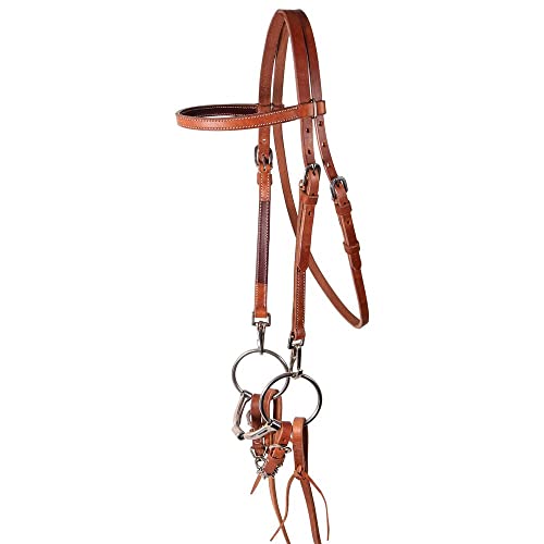 Schneiders Browband Training Bridle with Quick Change Snaps | Ideal for Everyday Riding | Supple Leather | Easy Bit Changes with Chrome Plated Snaps | Adjustable Fit for Most Horses | Size Full Horse