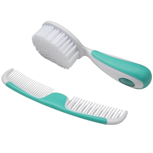 Safety 1st Rapid Read 3-in-1 Thermometer, Aqua, One Size & Easy Grip Brush and Comb, Colors May Vary