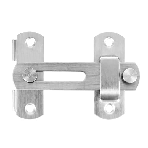 4 Packs Brushed Nickel Stainless Steel Barn Door Latch flip Door Latch - color: Brushed Nickel
