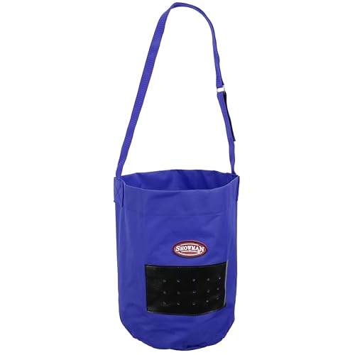 Showman Nylon Feed Bag - color: Blue