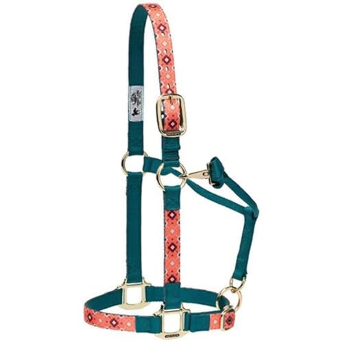 Weaver Leather Adjustable Patterned Nylon Horse Halter, Trekking West, Large
