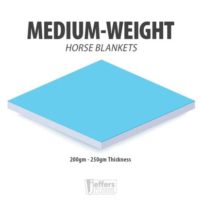 Jeffers Solaris 1200 Denier Turnout Blanket with Extended Neck Design - Brown & Cream Plaid 81" - Waterproof, Breathable Horse Blanket with 240g Polyfill, Ideal Protection for Winter, Medium Weight - size: 81"