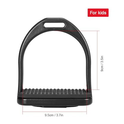 2 PCS High Strength Stirrups, Plastic Horse Riding Stirrups with Non Slip Rubber Pad, Horse Riding Tool Accessories for Kids (Small)