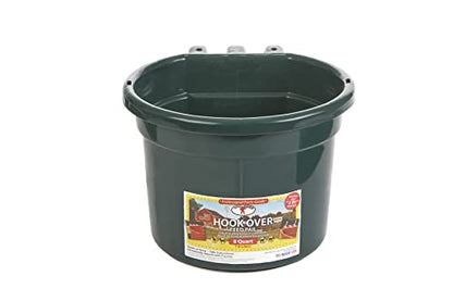Duraflex 8 Quart Hook Over Feed Pail - color: Green